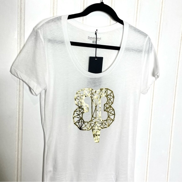 Betabrand Gold Embellished Tee NWT 199 - Picture 2 of 6
